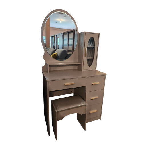 LYY-1816 800X400X1480MM GREY DRESSING TABLE W/STOOL